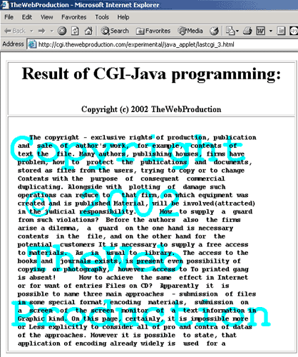Независимость CGI-Java программы и дизайна